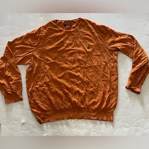 Polo Ralph Lauren Vintage Orange Crewneck Sweater - Picture 1 of 5